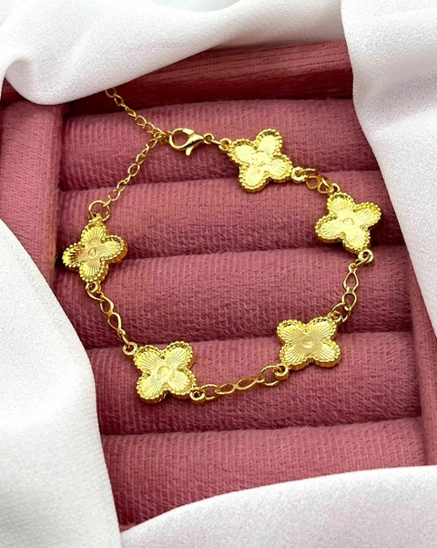 Pulseira Van Cleef dourada