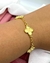 Pulseira Van Cleef dourada na internet