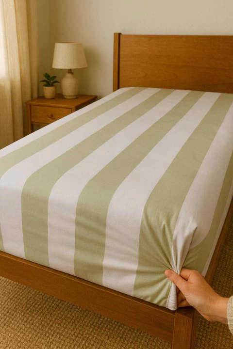 Sabana Ajustable 100% Algodón Peinado 2 plaza y 1/2 - comprar online