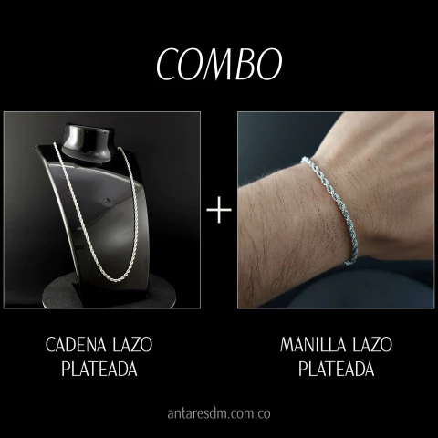 Combo: Cadena Espiral Delgada + Manilla Plateada - comprar online