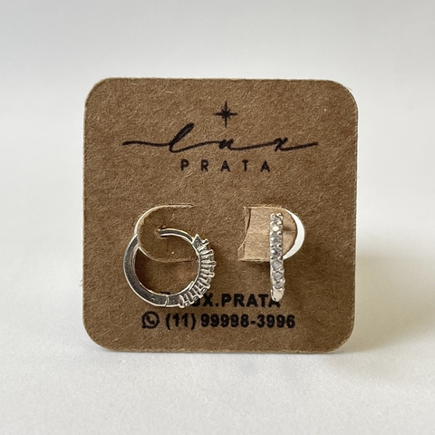 Argolinha Cravejada 1.1 fininha marcada - comprar online