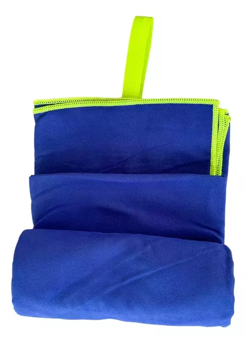 Toallon Microfibra Secado Rápido Grande 80x150 cm – Azul Francia
