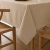 Mantel De Lino Impermeable Rectangular - Beige en internet