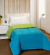 Acolchado Liso Reversible – Verde Manzana/Turquesa