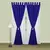 Cortina Tropical Doble Con Voile – Azul Francia - comprar online