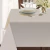 Mantel De Ecocuero Liso Rectangular - Blanco