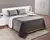 Edredon Flannel Con Corderito Comforter - Gris Oscuro