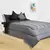 Acolchado Liso Reversible – Gris Oscuro/Negro