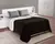 Edredon Flannel Con Corderito Comforter - Negro