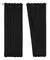Cortina Blackout Textil 2,10 - Negro - Urban Dreams