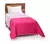 Cubrecama Bitono Liso Reversible - Rosa/Fucsia