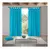 Cortina Tropical Mecanico Corta 1,20 - Turquesa