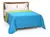 Cubrecama Bitono Liso Reversible - Turquesa/Manzana - comprar online