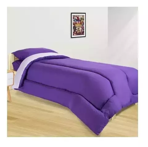 Acolchado Liso Reversible – Violeta/Lila