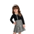 Vestido Infantil Com Casaquinho Bolero Outono Inverno Milon