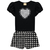 Camiseta Manga Curta + Shorts Geométrico Menina Milon - comprar online