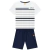 Conjunto Camiseta Listrada + Bermuda Menino Milon