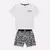 Conjunto Camiseta Mescla + Bermuda Menino Estampada Milon - comprar online