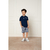 Conjunto Camiseta + Bermuda Menino Listrado Milon - comprar online