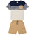 Conjunto Camiseta Azul Marinho + Bermuda Menino Milon
