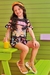Conjunto Blusa Boxy Estampada Preta + Shorts em Malha Fresh Estampado Preto Kukiê na internet
