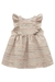 Vestido em Linho Maquinetado Bege Claro Kukiê - comprar online
