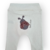 Imagem do Body Manga Curta Estampado Vinho + Calça Lisa Sem Pé Off-White Joaninha