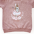 Conjunto Primeiros Passos Blusa Moletom Coelhinha Rosê + Calça Moletom Rosê na internet