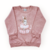 Conjunto Primeiros Passos Blusa Moletom Coelhinha Rosê + Calça Moletom Rosê - comprar online