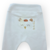Imagem do Body Manga Longa Estampado Mostarda + Calça Lisa Sem Pé Creme Corujinha