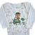 Body Manga Longa Estampado Safari Creme + Calça Lisa Sem Pé Verde Musgo - Mãe Louca