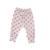 Calça Prematuro Estampada Pé Reversível Branca