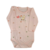 Body Manga Longa Rosé Estampado Raposinha