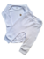 Body Manga Longa Liso + Calça Lisa Sem Pé Branco