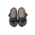 Sapatilha Infantil Pampili Mini Angel Laço e Strass Preto Verniz - Mãe Louca