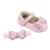 Sapatilha Bebê Pampili Nina Laço Rosa Suspiro + Faixa de cabelo