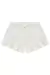 Conjunto Bata com Alça Vermelha + Shorts em Sarja Branco Kukiê - Mãe Louca