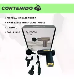 2X1 EN PISTOLA MASAJEADORA + MINI MASAJEADOR PÓRTATIL DE REGALO