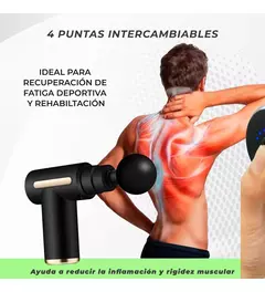 Imagen de 2X1 EN PISTOLA MASAJEADORA + MINI MASAJEADOR PÓRTATIL DE REGALO