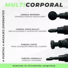 2X1 EN PISTOLA MASAJEADORA + MINI MASAJEADOR PÓRTATIL DE REGALO - tienda online