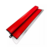 Desempenadeira Berox de aço inoxidável de 80cm com acabamento vermelho e superfície lisa para aplicação de massa corrida.