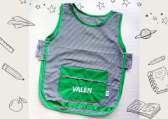 Pechera Unisex Cuadrillé Combinado