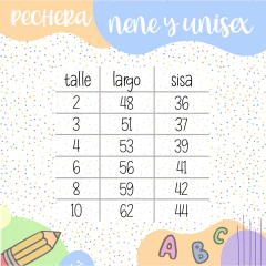 Pechera Unisex Cuadrillé Combinado - Gattolindo
