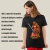 Camiseta com estampa de guerreira Obá - comprar online