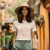Camiseta personalizada com a estampa Cora Coralina "A verdadeira coragem e ir atrás de seu sonho..." - comprar online