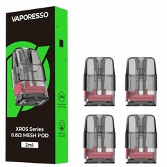 VAPORESSO XROS SERIES POD CARTRIDGE 3 ML FOR XROS / MINI / NANO / PRO (4PCS/PACK) - comprar online