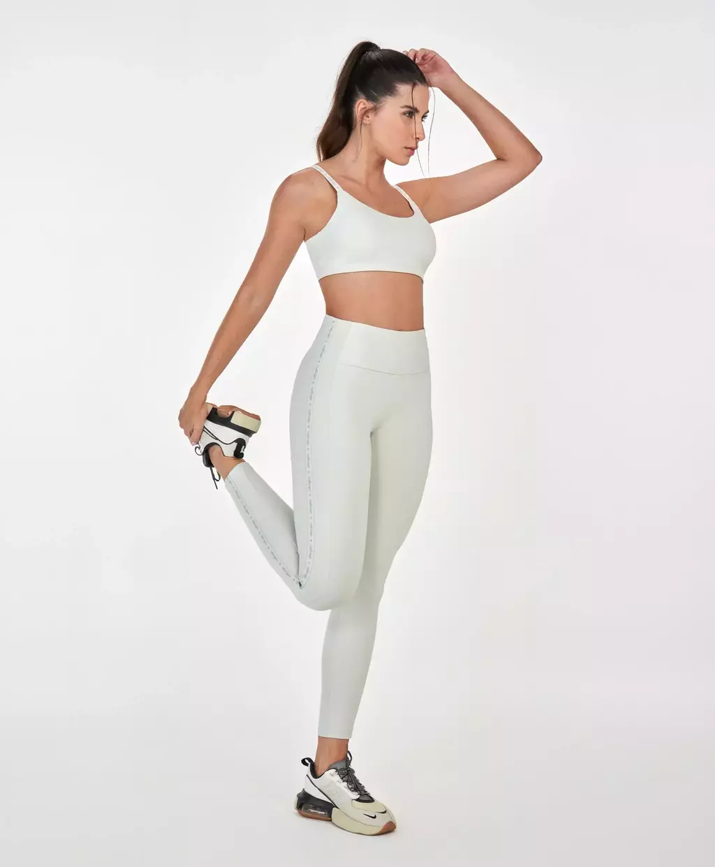 Legging Elástico Personalizado Alto Giro - verde clarinho