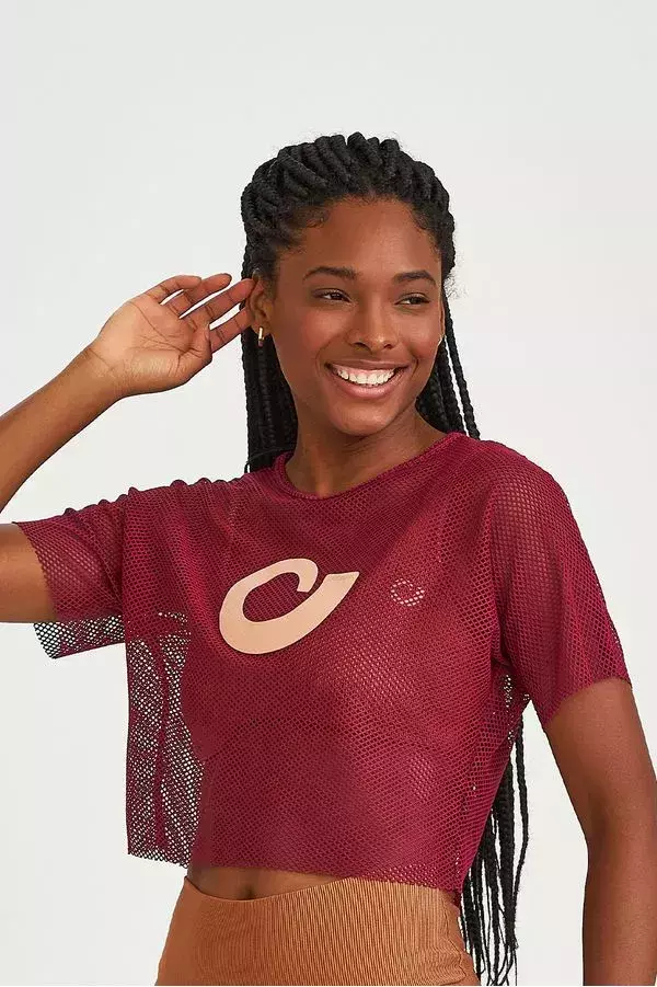 Cropped Com Aplicação Exclusiva Caju Brasil