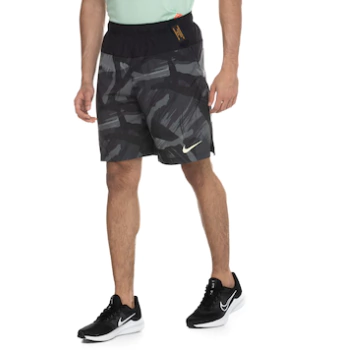 Short Nike Dri-fit Flx 9in Masculino - Preto Camuflado
