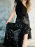 Pollera Ignacia Seda con Volados y Stones - comprar online